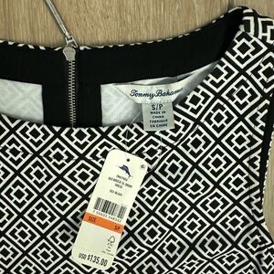 NWT Tommy Bahama Black and White Geometric Dress Small